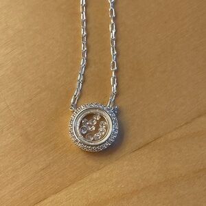 Dazzling Silver Crystal Necklace